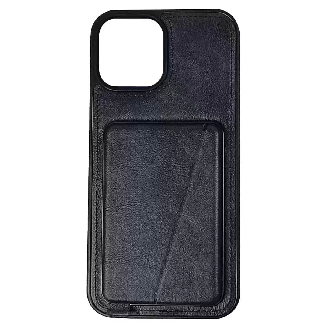 iPhone 13 Pro Max/iPhone 12 Pro Max Modern Hidden Card holder Case Black